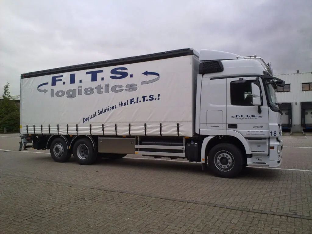 Vrachtwagen van het logistieke bedrijf Fits Logistics