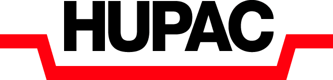 Logo van het logistieke bedrijf Hupac
