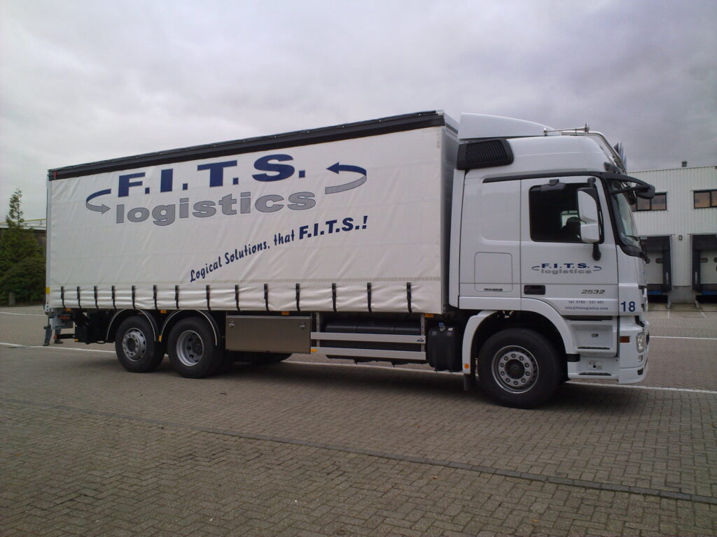 Vrachtwagen van het logistieke bedrijf Fits Logistics