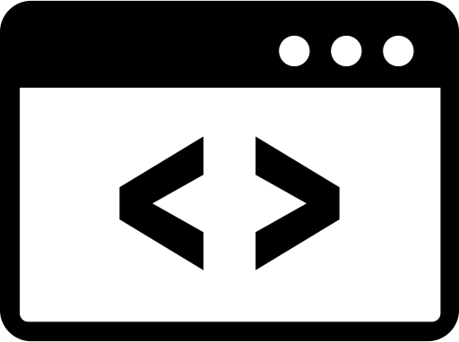 Icon of a code in a website